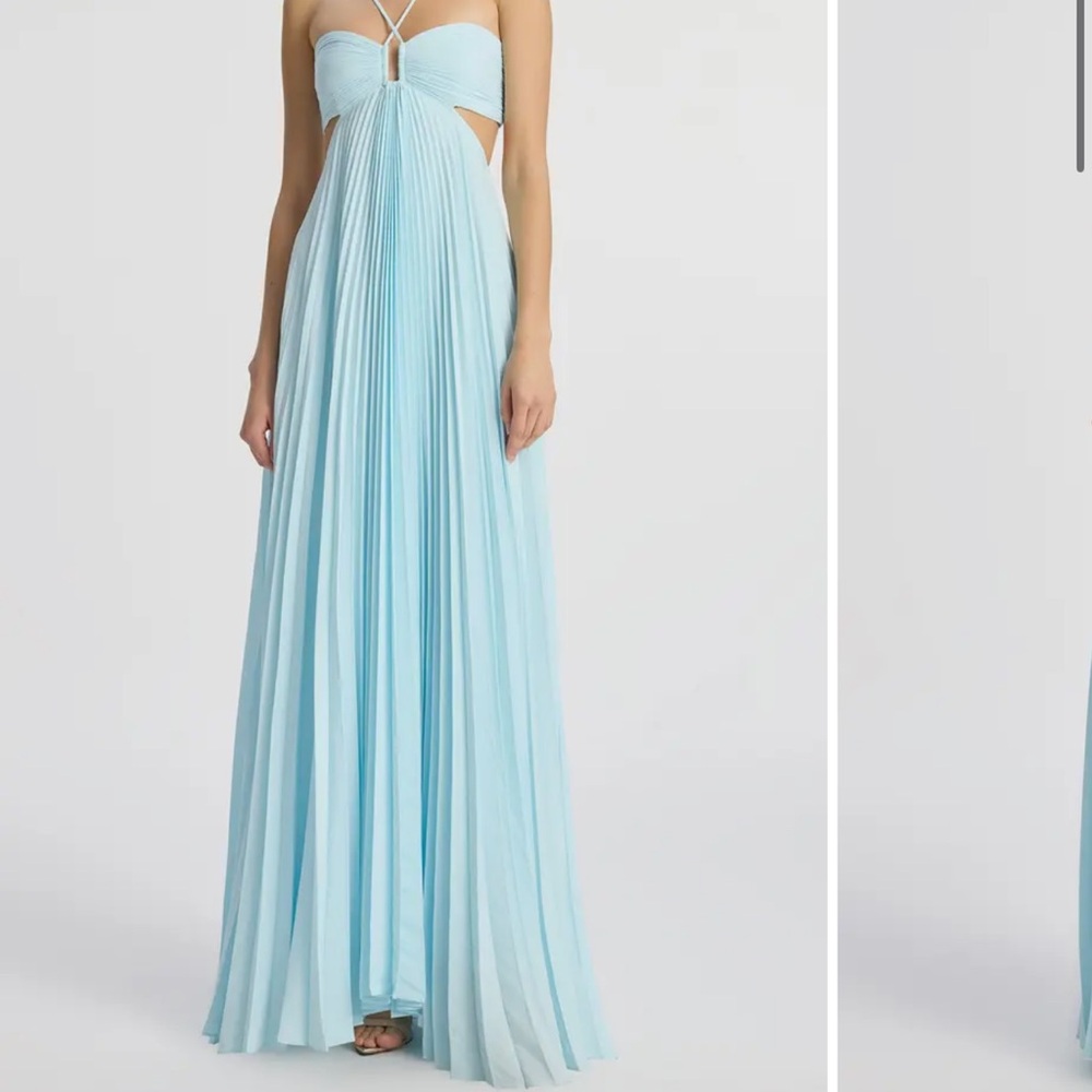 ALC Moira Pleated Halter Dress